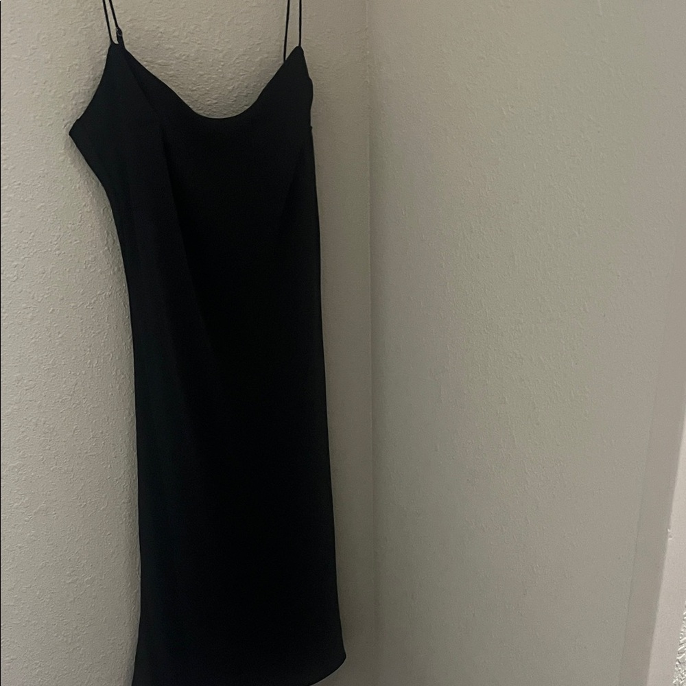 Abercrombie & Fitch Black Midi Dress with Spaghetti Straps
